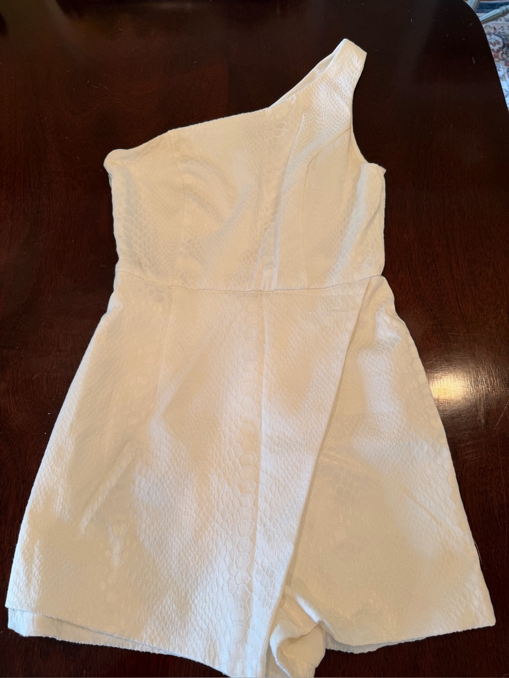 DO+BE White One-Shoulder Romper
